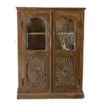 The Jerik Carved Wooden Cabinet