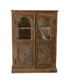 The Jerik Carved Wooden Cabinet