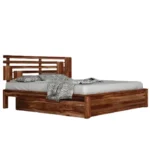 The Elina Queen Drawer Bed-Teak