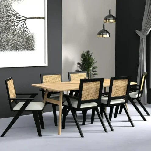 Untitled design (2) The Epoxy Dining Table Set - Image 1