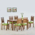Olivia Mango Wood 6-Seater Dining Set with Chairs